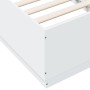Estructura de cama madera de ingeniería blanca 90x190 cm de vidaXL, Camas y somieres - Ref: Foro24-3209751, Precio: 114,21 €,...