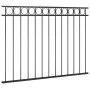 Panel de valla de acero 1,7x1,2 m negro de vidaXL, Paneles de vallas - Ref: Foro24-146318, Precio: 56,77 €, Descuento: %
