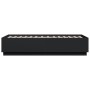 Estructura cama con luces LED madera ingeniería negro 75x190 cm de vidaXL, Camas y somieres - Ref: Foro24-3209668, Precio: 12...