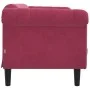 2-Sitzer-Sofa aus rotem Samt von vidaXL, Sofas - Ref: Foro24-372579, Preis: 245,48 €, Rabatt: %
