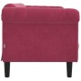 Sofá de 2 plazas terciopelo rojo tinto de vidaXL, Sofás - Ref: Foro24-372579, Precio: 250,19 €, Descuento: %