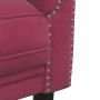 2-Sitzer-Sofa aus rotem Samt von vidaXL, Sofas - Ref: Foro24-372579, Preis: 245,48 €, Rabatt: %