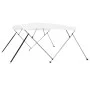 Bimini-Top mit 4 weißen Bögen 243 x 180 x 137 cm von vidaXL, Aufbewahrungsabdeckungen für Boote - Ref: Foro24-92367, Preis: 1...