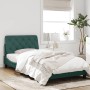Estructura cama con cabecero terciopelo verde oscuro 100x200 cm de vidaXL, Camas y somieres - Ref: Foro24-3207908, Precio: 13...