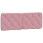 Estructura de cama con cabecero de terciopelo rosa 140x190 cm de vidaXL, Camas y somieres - Ref: Foro24-3207922, Precio: 233,...