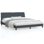Estructura cama con cabecero terciopelo gris oscuro 180x200 cm de vidaXL, Camas y somieres - Ref: Foro24-3207936, Precio: 269...