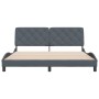 Estructura cama con cabecero terciopelo gris oscuro 180x200 cm de vidaXL, Camas y somieres - Ref: Foro24-3207936, Precio: 269...