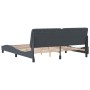 Estructura cama con cabecero terciopelo gris oscuro 180x200 cm de vidaXL, Camas y somieres - Ref: Foro24-3207936, Precio: 269...