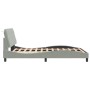 Estructura cama con luces LED terciopelo gris claro 120x200 cm de vidaXL, Camas y somieres - Ref: Foro24-3213843, Precio: 176...