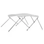 Toldo Bimini de 3 arcos blanco 183x140x137 cm de vidaXL, Cubiertas para almacenamiento de barcas - Ref: Foro24-92360, Precio:...