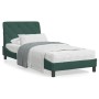 Estructura cama con luces LED terciopelo verde oscuro 90x200 cm de vidaXL, Camas y somieres - Ref: Foro24-3213834, Precio: 14...