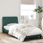 Estructura cama con luces LED terciopelo verde oscuro 90x200 cm de vidaXL, Camas y somieres - Ref: Foro24-3213834, Precio: 14...