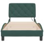 Estructura cama con luces LED terciopelo verde oscuro 90x200 cm de vidaXL, Camas y somieres - Ref: Foro24-3213834, Precio: 14...