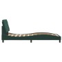 Estructura cama con luces LED terciopelo verde oscuro 90x200 cm de vidaXL, Camas y somieres - Ref: Foro24-3213834, Precio: 14...