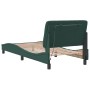 Estructura cama con luces LED terciopelo verde oscuro 90x200 cm de vidaXL, Camas y somieres - Ref: Foro24-3213834, Precio: 14...