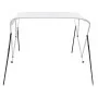 Toldo Bimini de 3 arcos blanco 183x140x137 cm de vidaXL, Cubiertas para almacenamiento de barcas - Ref: Foro24-92360, Precio:...