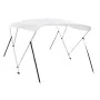 Toldo Bimini de 3 arcos blanco 183x140x137 cm de vidaXL, Cubiertas para almacenamiento de barcas - Ref: Foro24-92360, Precio:...