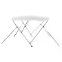 Toldo Bimini de 3 arcos blanco 183x140x137 cm de vidaXL, Cubiertas para almacenamiento de barcas - Ref: Foro24-92360, Precio:...