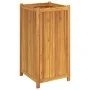 Jardinera con forro madera maciza de acacia 50x50x100 cm de vidaXL, Maceteros y jardineras - Ref: Foro24-366447, Precio: 144,...