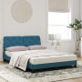 Cama con colchón azul terciopelo 120x200 cm de vidaXL, Camas y somieres - Ref: Foro24-3208650, Precio: 374,58 €, Descuento: %