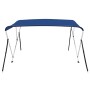 Toldo Bimini de 3 arcos azul 183x160x137 cm de vidaXL, Cubiertas para almacenamiento de barcas - Ref: Foro24-92364, Precio: 1...