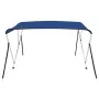Toldo Bimini de 3 arcos azul 183x160x137 cm de vidaXL, Cubiertas para almacenamiento de barcas - Ref: Foro24-92364, Precio: 1...