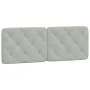 Bed with light gray velvet mattress 140x190 cm by vidaXL, Beds and slatted bases - Ref: Foro24-3208652, Price: 377,02 €, Disc...