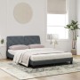 Cama con colchón terciopelo gris oscuro 160x200 cm de vidaXL, Camas y somieres - Ref: Foro24-3208665, Precio: 448,72 €, Descu...
