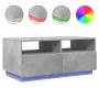 Coffee table with LED lights concrete gray 90x49x40 cm by vidaXL, Coffee table - Ref: Foro24-839836, Price: 92,02 €, Discount: %