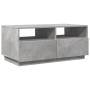 Mesa de centro con luces LED gris hormigón 90x49x40 cm de vidaXL, Mesas de centro - Ref: Foro24-839836, Precio: 80,56 €, Desc...