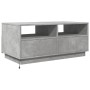 Mesa de centro con luces LED gris hormigón 90x49x40 cm de vidaXL, Mesas de centro - Ref: Foro24-839836, Precio: 80,56 €, Desc...