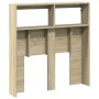 Cabecero de cama con LED roble Sonoma 100x17x102 cm de vidaXL, Cabeceros y pies de cama - Ref: Foro24-839184, Precio: 60,54 €...