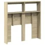 Cabecero de cama con LED roble Sonoma 100x17x102 cm de vidaXL, Cabeceros y pies de cama - Ref: Foro24-839184, Precio: 63,50 €...