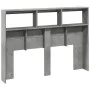 Cabecero de cama con luz LED gris hormigón 140x17x102 cm de vidaXL, Cabeceros y pies de cama - Ref: Foro24-839199, Precio: 79...