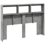Cabecero de cama con luz LED gris hormigón 140x17x102 cm de vidaXL, Cabeceros y pies de cama - Ref: Foro24-839199, Precio: 80...