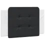 Cabecero de cama acolchado cuero sintético negro y blanco 80 cm de vidaXL, Cabeceros y pies de cama - Ref: Foro24-374835, Pre...