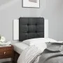 Cabecero de cama acolchado cuero sintético negro y blanco 80 cm de vidaXL, Cabeceros y pies de cama - Ref: Foro24-374835, Pre...