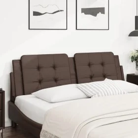 Brown synthetic leather padded bed headboard 160 cm by vidaXL, Headboards and footboards - Ref: Foro24-374868, Price: 43,94 €...