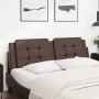 Cabecero de cama acolchado cuero sintético marrón 160 cm de vidaXL, Cabeceros y pies de cama - Ref: Foro24-374868, Precio: 44...