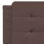 Cabecero de cama acolchado cuero sintético marrón 160 cm de vidaXL, Cabeceros y pies de cama - Ref: Foro24-374868, Precio: 44...