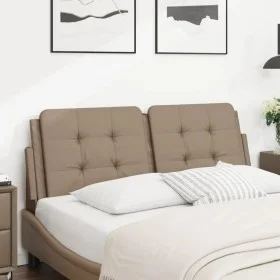 Gepolstertes Bettkopfteil aus Cappuccino-Kunstleder, 120 cm von vidaXL, Kopf- und Fußteile - Ref: Foro24-374854, Preis: 40,78...