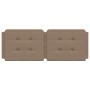 Cabecero de cama acolchado cuero sintético capuchino 120 cm de vidaXL, Cabeceros y pies de cama - Ref: Foro24-374854, Precio:...