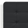 Cabecero de cama acolchado cuero sintético negro blanco 120 cm de vidaXL, Cabeceros y pies de cama - Ref: Foro24-374856, Prec...