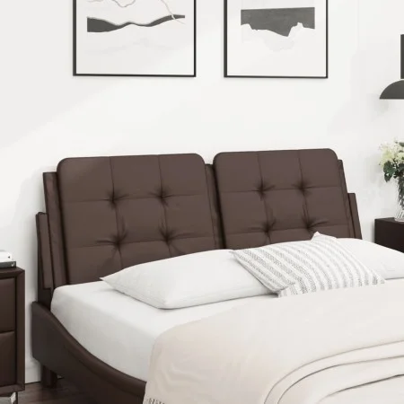 Brown synthetic leather padded headboard 140 cm by vidaXL, Headboards and footboards - Ref: Foro24-374861, Price: 44,00 €, Di...