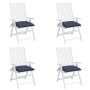 Cojines para silla 4 uds tela Oxford azul marino 40x40x7 cm de vidaXL, Cojines para sillas y sofás - Ref: Foro24-378856, Prec...