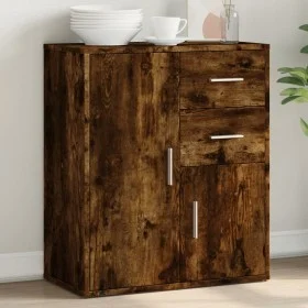 Aparador de madera de ingeniería roble ahumado 60x31x70 cm de vidaXL, Aparadores - Ref: Foro24-840482, Precio: 76,79 €, Descu...
