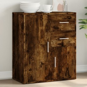 Aparador de madera de ingeniería roble ahumado 60x31x70 cm de vidaXL, Aparadores - Ref: Foro24-840482, Precio: 75,69 €, Descu...