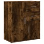 Aparador de madera de ingeniería roble ahumado 60x31x70 cm de vidaXL, Aparadores - Ref: Foro24-840482, Precio: 75,69 €, Descu...