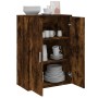 Aparador de madera de ingeniería roble ahumado 60x31x84 cm de vidaXL, Aparadores - Ref: Foro24-840489, Precio: 73,59 €, Descu...