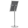Soporte de pie para carteles A4 aleación de aluminio plateado de vidaXL, Mostradores - Ref: Foro24-51209, Precio: 33,54 €, De...